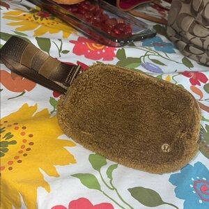 Lululemon Brown Fleece Belt Bag